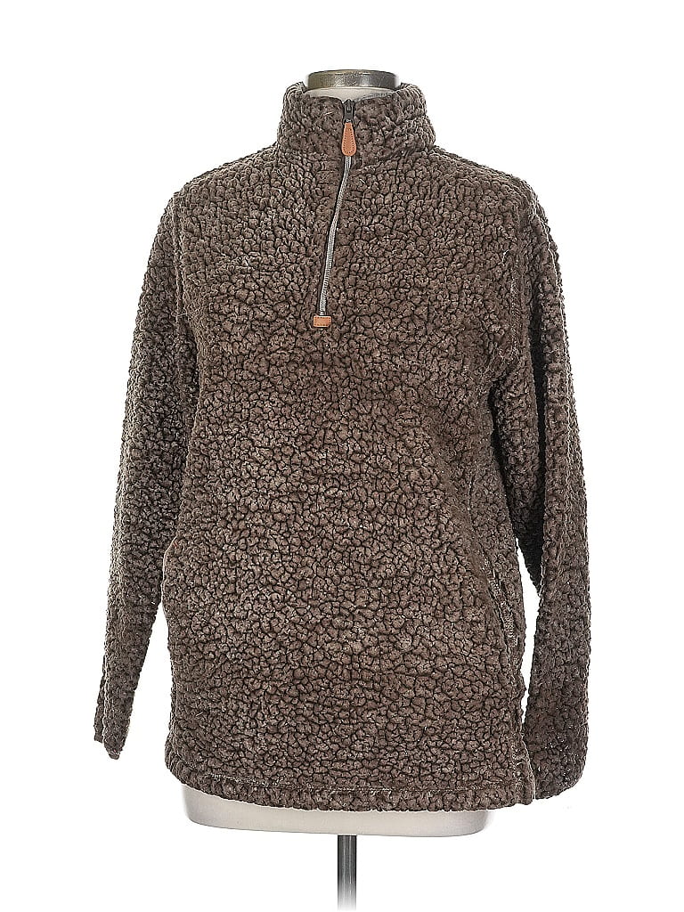 Pre-owned Katydid Collection Pullover Sweater In Brown
