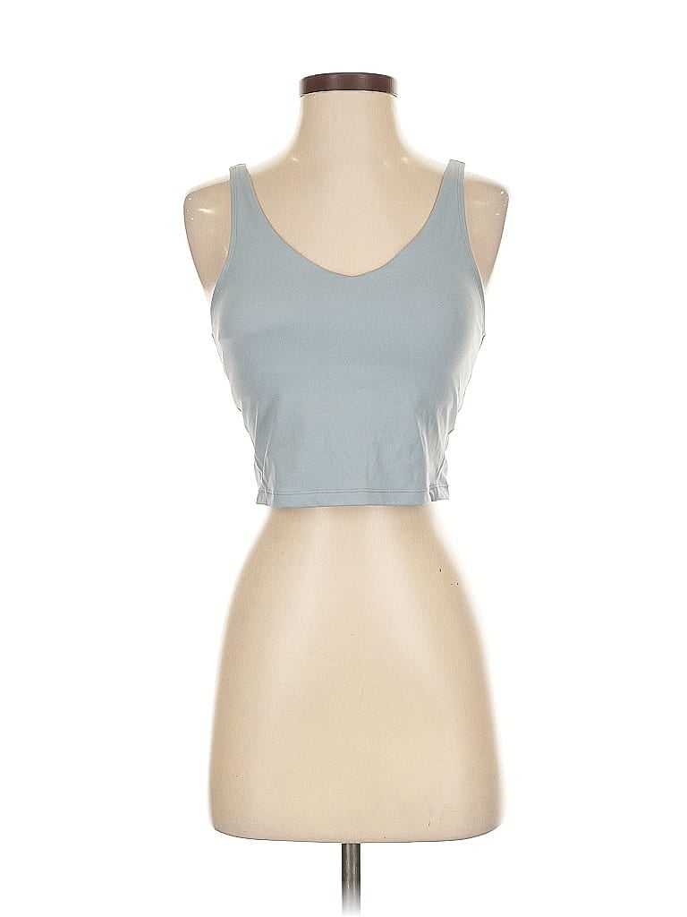 Pre-owned Unbranded Tank Top Blue Strapless Neckline Tops