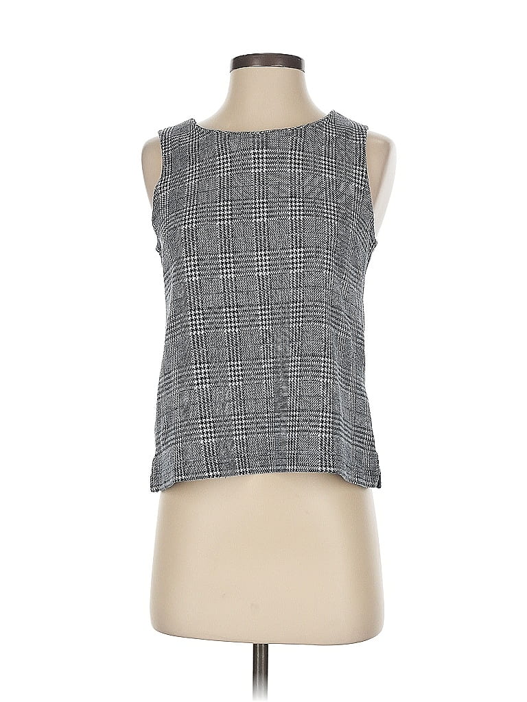 Pre-owned Banana Republic Factory Store Sleeveless Top Gray Square Neckline Tops