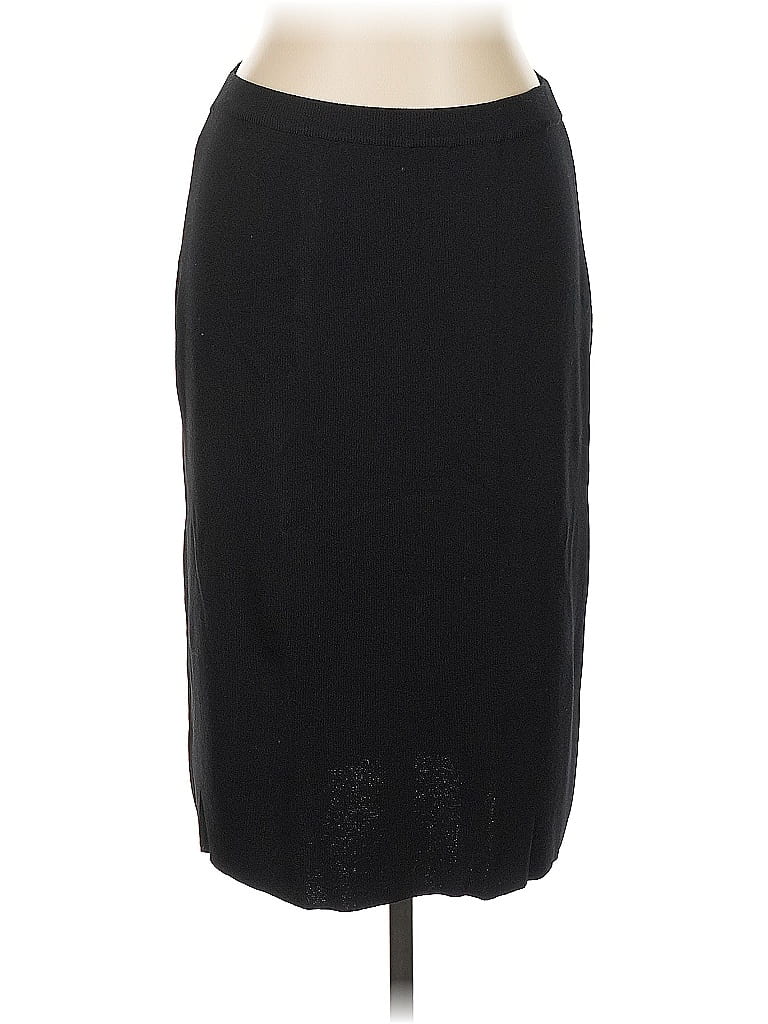 Pre-owned Adrienne Vittadini Formal Skirt In Black