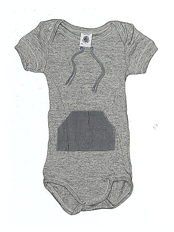 Petit Bateau Short Sleeve Onesie (view 1)
