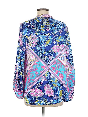 Alice & Trixie Long Sleeve Silk Top (view 2)
