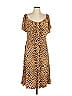 SOFIA Animal Print Brown Casual Dress Size L - photo 1