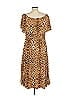 SOFIA Animal Print Brown Casual Dress Size L - photo 2