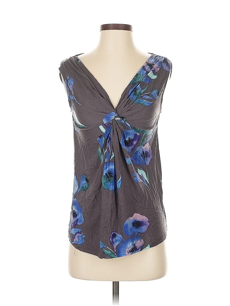 Pre-owned Deletta Sleeveless Blouse In Gray