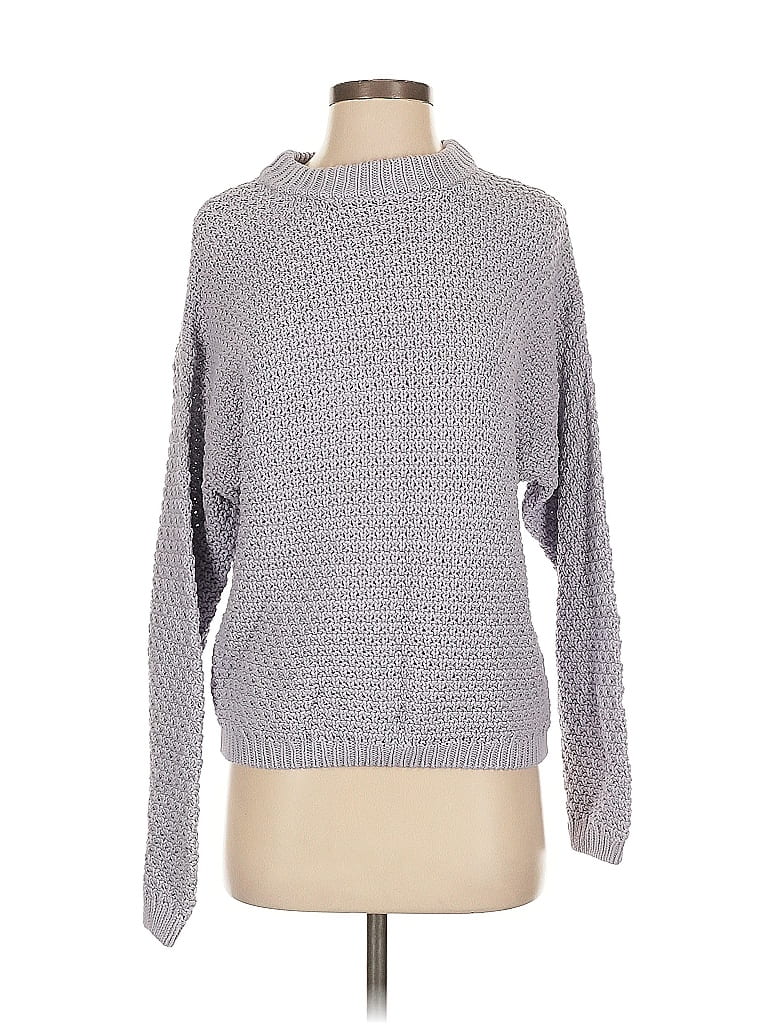 Pre-owned Universal Thread Long Sleeve Top Gray Turtleneck Tops