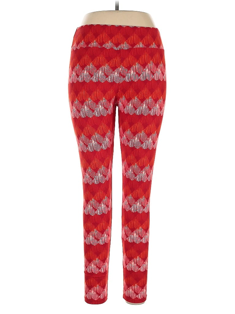 Pre-owned Lularoe Leggings In Red