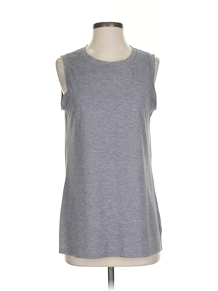 Pre-owned Athleta Sleeveless T-shirt In Gray