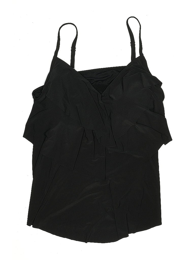 Aqua Green Swimsuit Top Black Swimwear