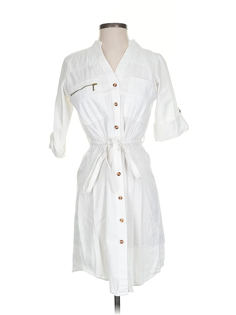 Pre-owned Mph Collection Casual Dress In White