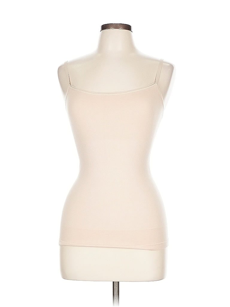 Click to view more detailed imagery on our partner's website Pre-owned Yummie Tank Top Ivory Strapless Neckline Tops In White