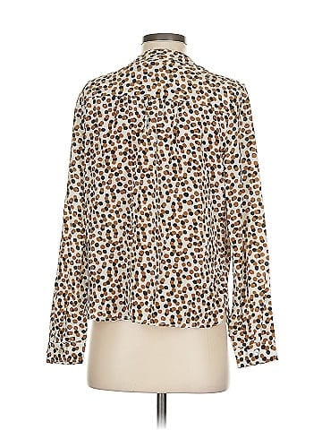 Amour Vert Long Sleeve Silk Top (view 2)