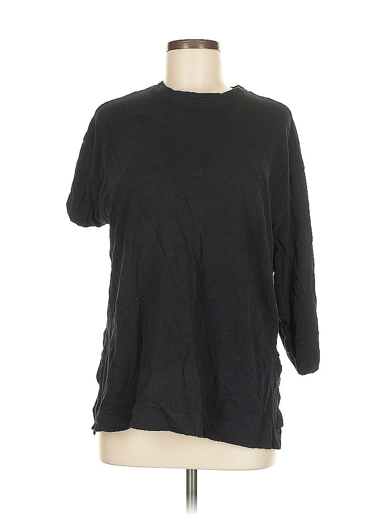 Pre-owned Old Navy 3/4 Sleeve T-shirt In Black