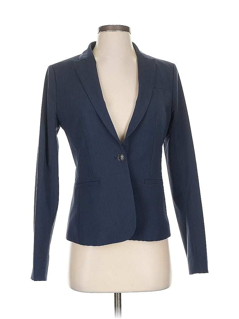 Pre-owned Banana Republic Factory Store Wool Blazer Jacket In Blue