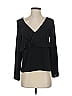 Fab'rik 100% Polyester Black Long Sleeve Blouse Size S - photo 1