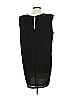Line & Dot Solid Black Casual Dress Size L - photo 2