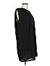 Line & Dot Solid Black Casual Dress Size L - photo 4