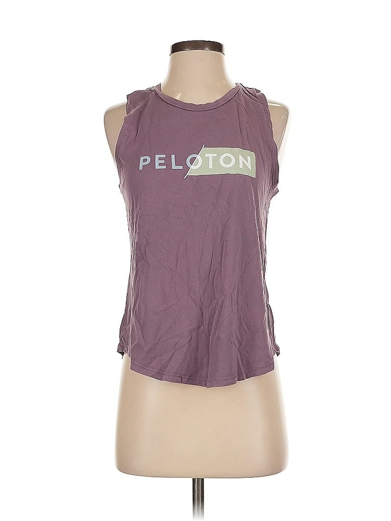 Click to view more detailed imagery on our partner's website Pre-owned Peloton Sleeveless T-shirt In Purple