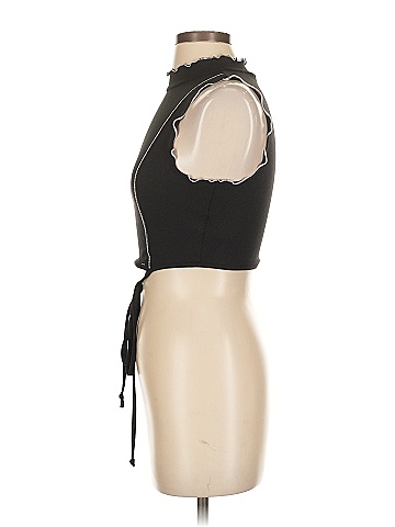 Blue Blush Black Tank Top Size S