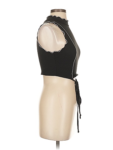 Blue Blush Black Tank Top Size S