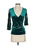 Express One Eleven Teal 3/4 Sleeve Top Size S - photo 1