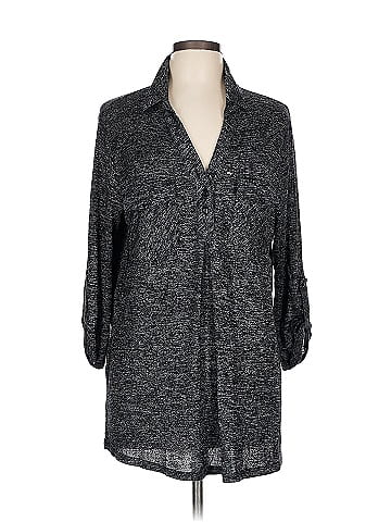 Olivia Blu 3/4 Sleeve Button-Down Shirt (view 1)