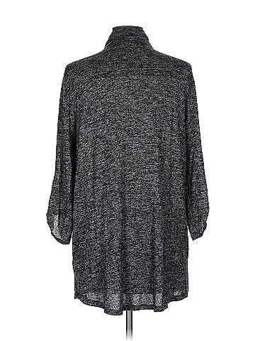 Olivia Blu 3/4 Sleeve Button-Down Shirt (view 2)