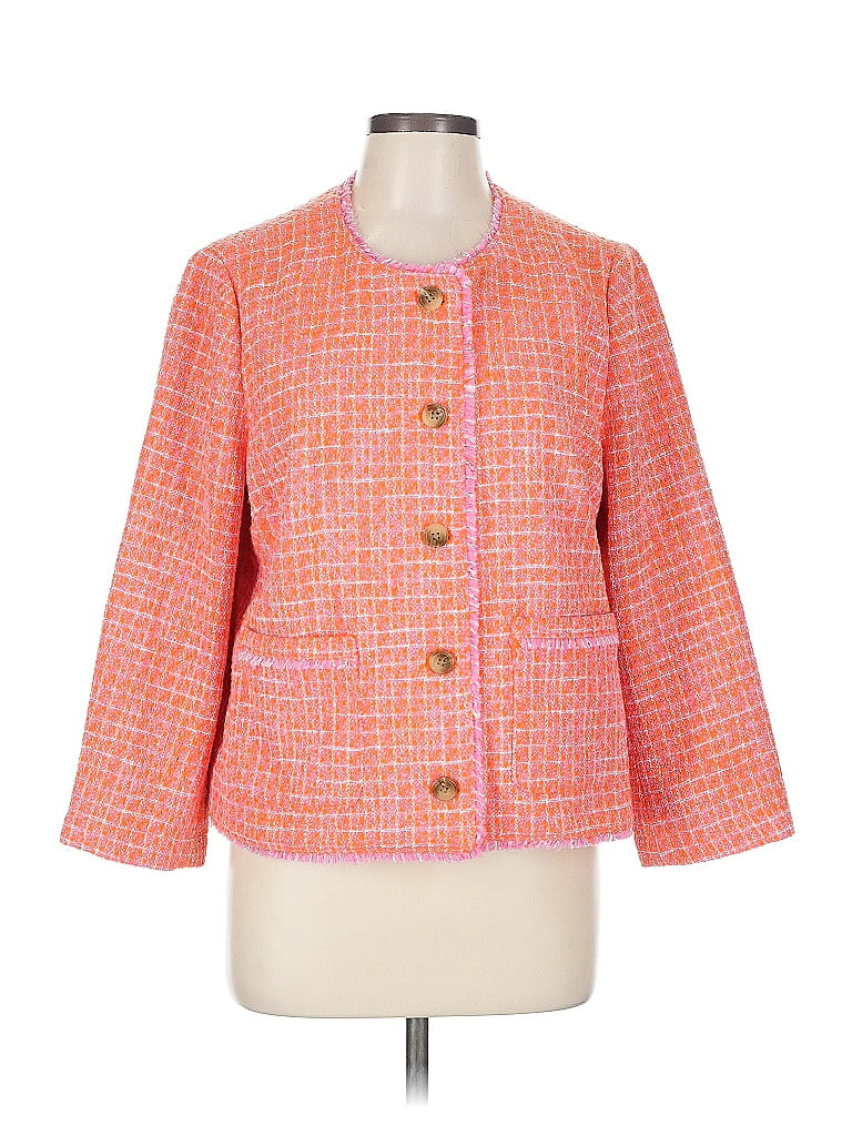 Click to view more detailed imagery on our partner's website Pre-owned Jjill Blazer Jacket In Orange