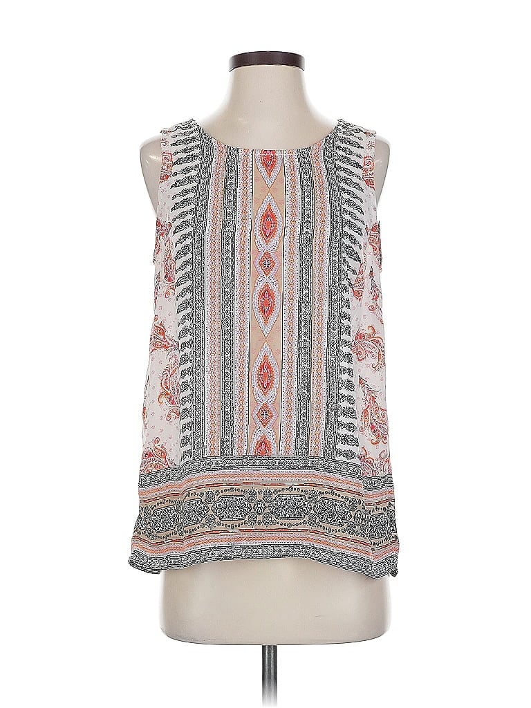 Pre-owned Cynthia Rowley Tjx Sleeveless Blouse In Gray