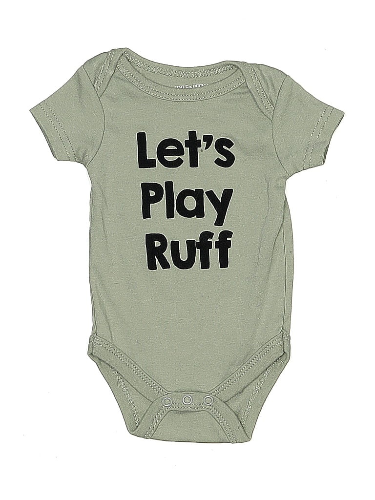 Pre-owned Kyle & Deena Babies' Short Sleeve Onesie In Green