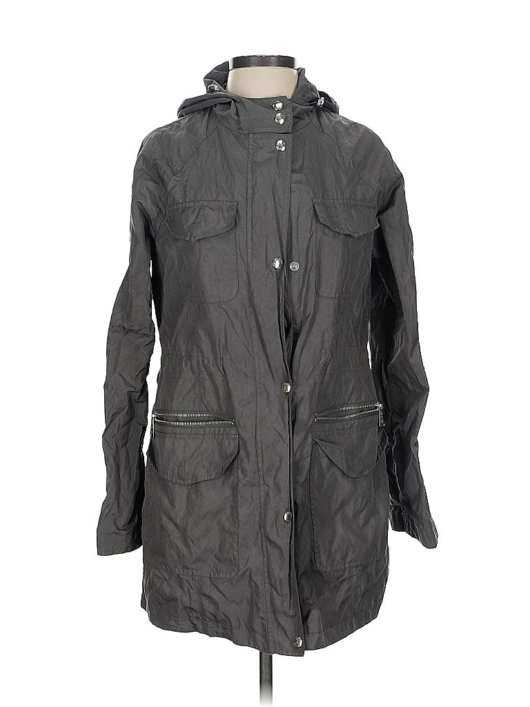 Pre-owned Michael Michael Kors Raincoat In Gray