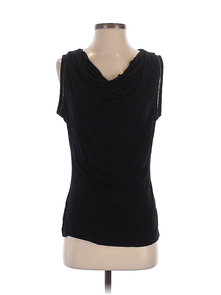 Pre-owned Laundry By Shelli Segal Sleeveless Top Black Cowl Neck Tops