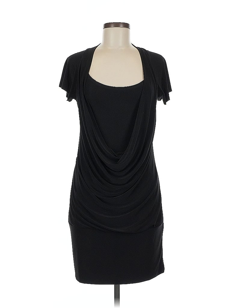 Studio Y Solid Black Cocktail Dress Size M - photo 1