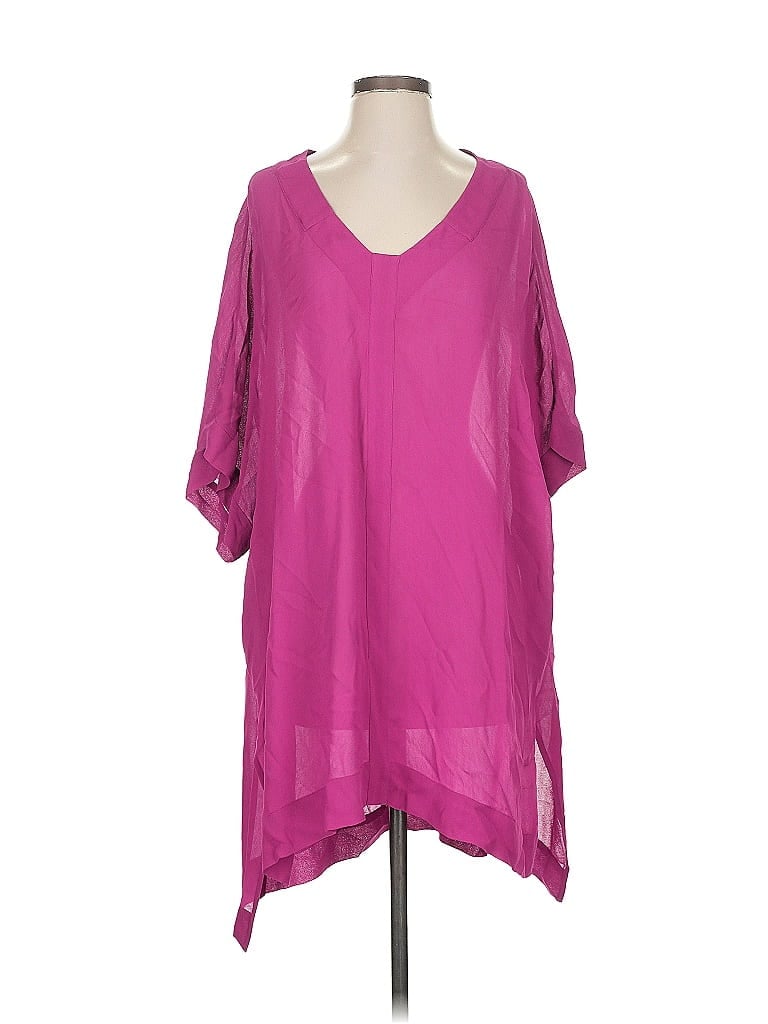 Pre-owned Bcbgmaxazria Short Sleeve Blouse In Pink