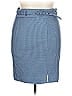 Ann Taylor Houndstooth Blue Formal Skirt Size 14 (petite) - photo 1