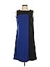 Kasper Color Block Blue Cocktail Dress Size 4 - photo 1