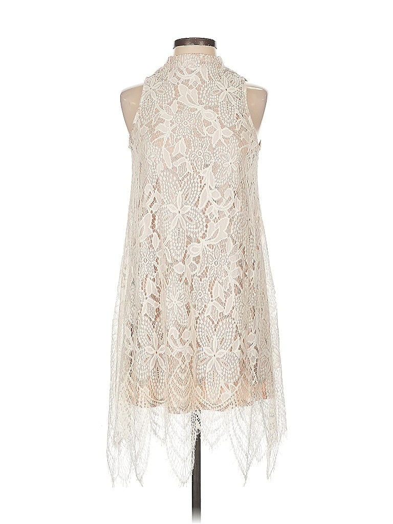 Pre-owned Love, Fire Cocktail Dress In White
