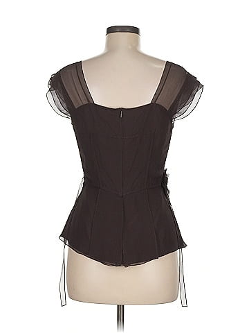 Morgane Le Fay Short Sleeve Silk Top (view 2)