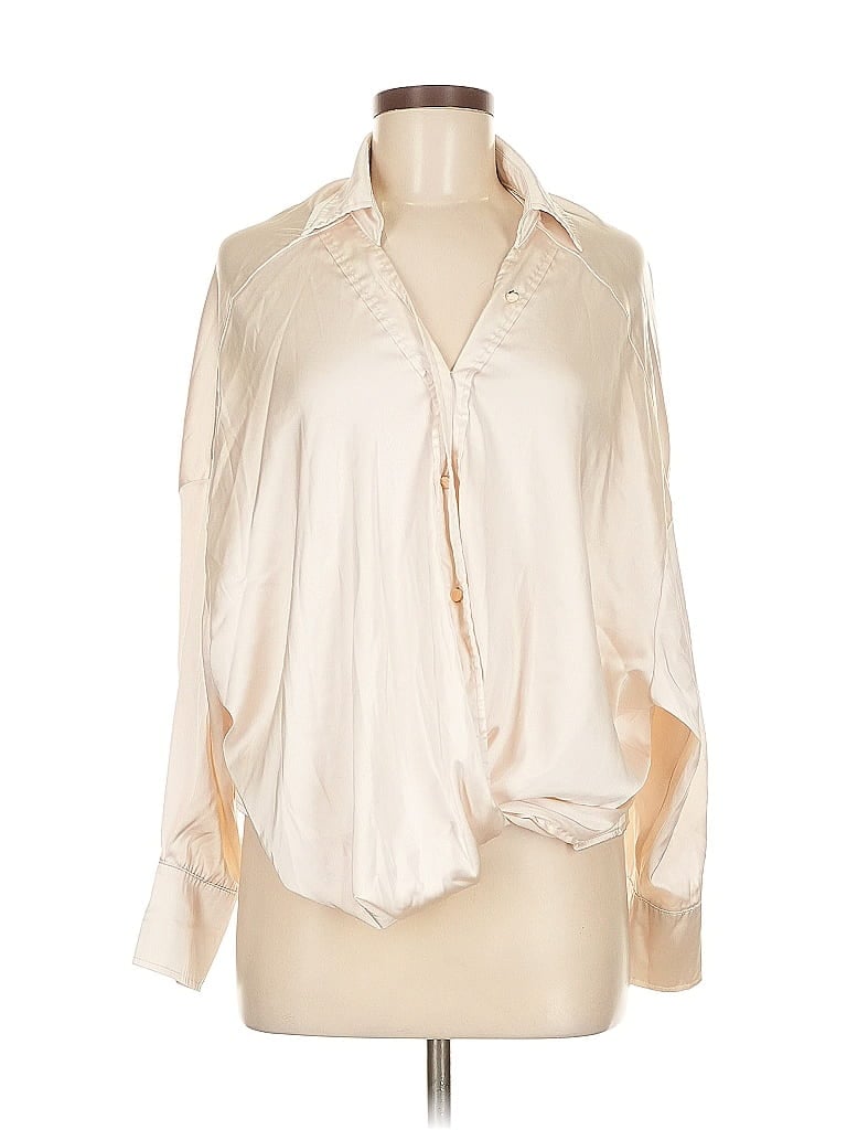 Pre-owned Fashion Nova 3/4 Sleeve Blouse In Brown