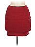 Monrow Solid Red Casual Skirt Size M - photo 2