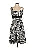 Jones Studio Graphic Black Cocktail Dress Size 10 - photo 1