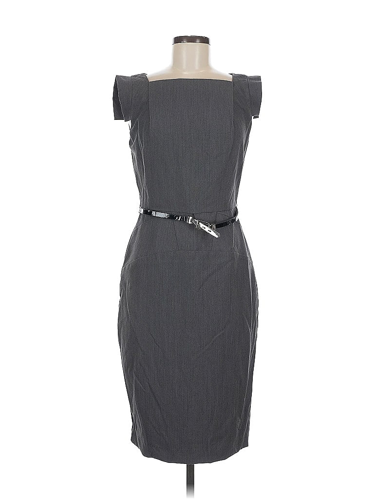 Pre-owned Single Cocktail Dress In Gray