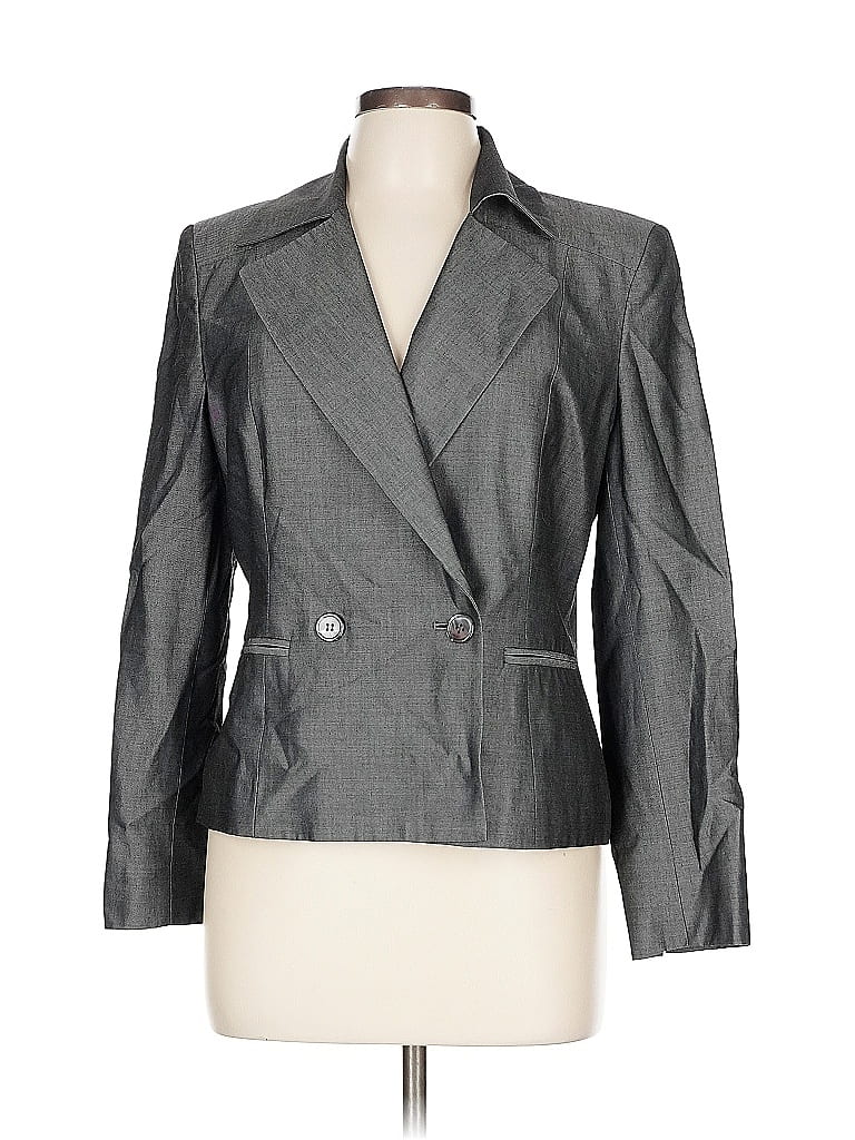 Pre-owned Kate Hill Blazer Jacket In Gray