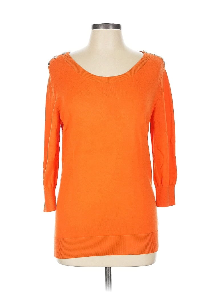 Pre-owned Banana Republic Factory Store 3/4 Sleeve T-shirt In Orange