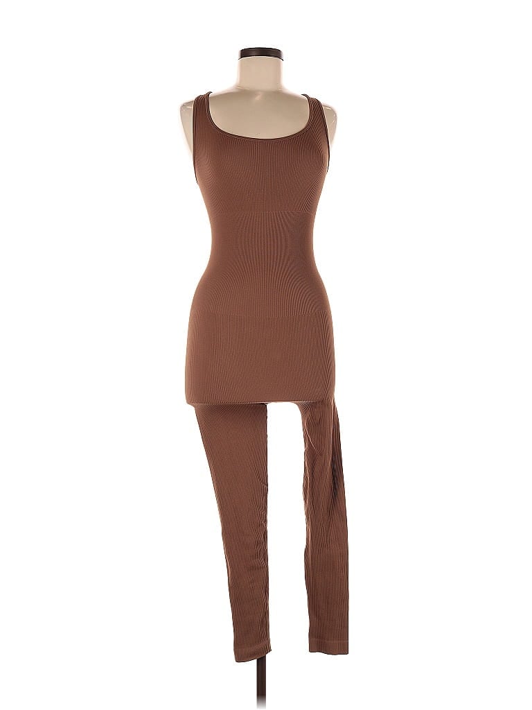 Pre-owned Unbranded Jumpsuit In Brown