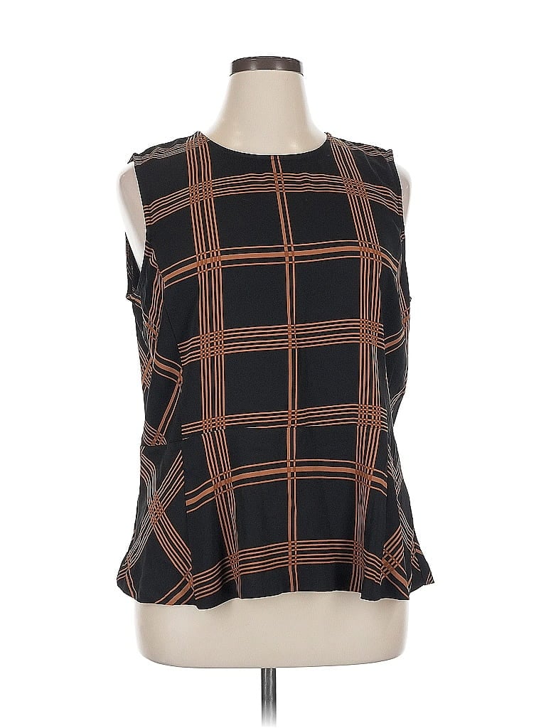 HALOGEN Pre-owned Sleeveless Blouse In Black