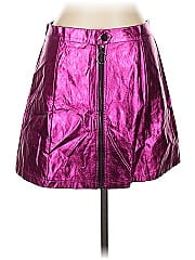 Allegra K Faux Leather Skirt