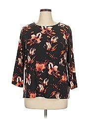 Jm Collection 3/4 Sleeve T Shirt