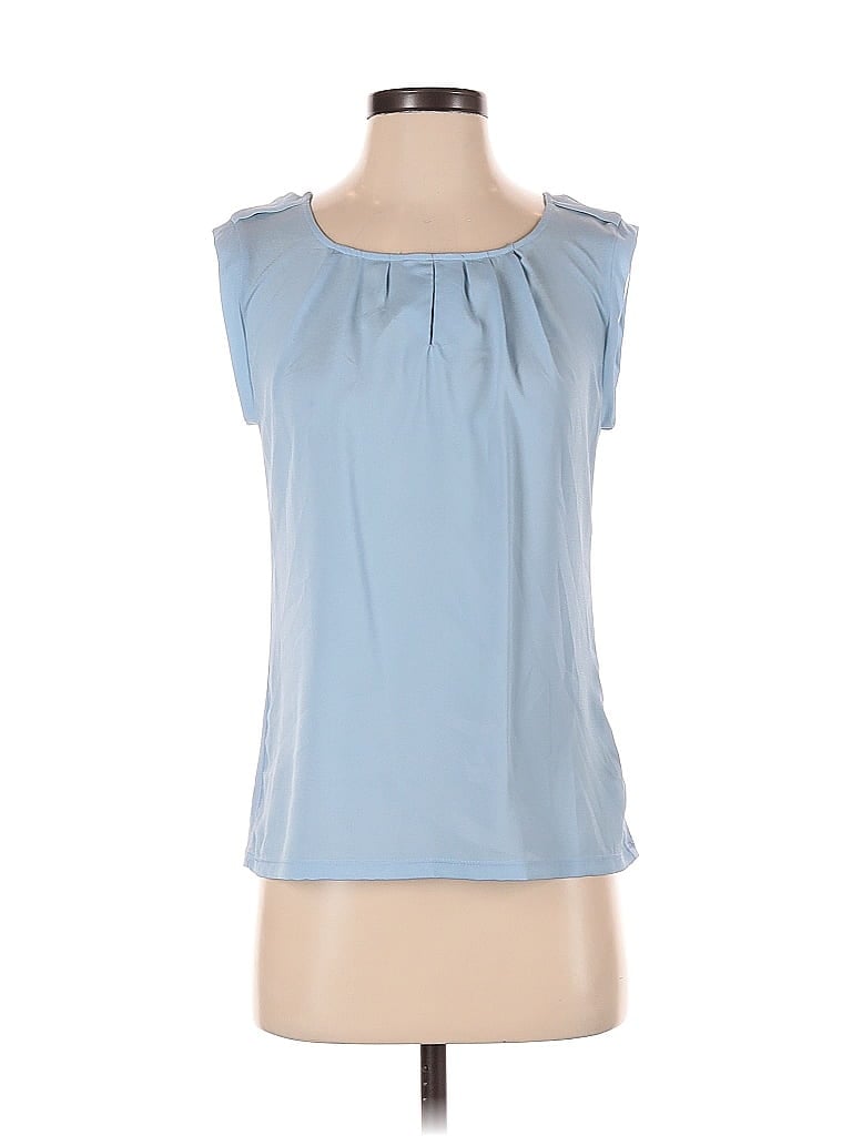 Pre-owned The Limited Sleeveless Blouse In Blue