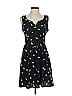 Bar III 100% Polyester Hearts Black Casual Dress Size S - photo 1